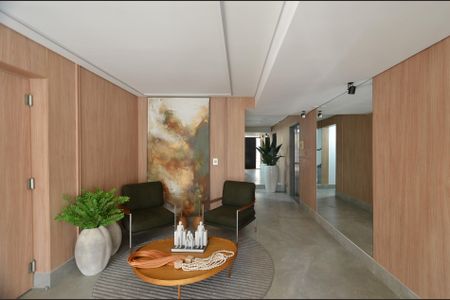 Hall de Entrada de apartamento à venda com 3 quartos, 144m² em Santo Antônio, Belo Horizonte