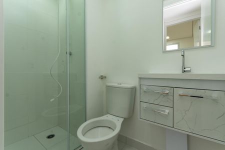 Banheiro Social de apartamento para alugar com 2 quartos, 32m² em Várzea da Barra Funda, São Paulo