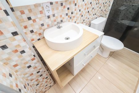 Banheiro de apartamento para alugar com 2 quartos, 48m² em Conjunto Habitacional Sitio Conceicao, São Paulo