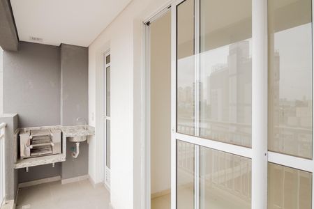Varanda da Sala de apartamento para alugar com 2 quartos, 49m² em Vila Esperança, São Paulo