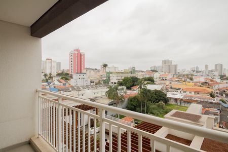 Varanda da Sala de apartamento para alugar com 2 quartos, 49m² em Vila Esperança, São Paulo