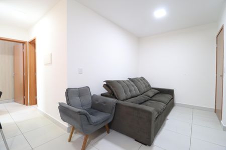 Sala de apartamento para alugar com 2 quartos, 58m² em Gávea, Uberlândia