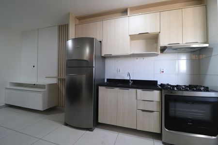 Cozinha de apartamento para alugar com 2 quartos, 58m² em Gávea, Uberlândia