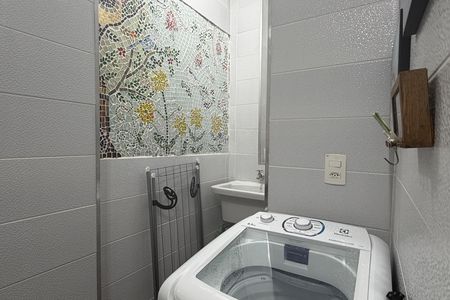 Cozinha e Área de Serviço de kitnet/studio para alugar com 1 quarto, 20m² em Boqueirão, Santos