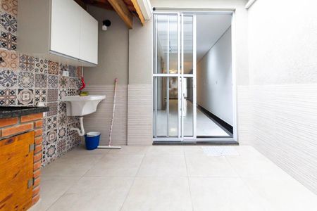 Área gourmet e área de serviço de casa à venda com 3 quartos, 125m² em Vila Granada, São Paulo