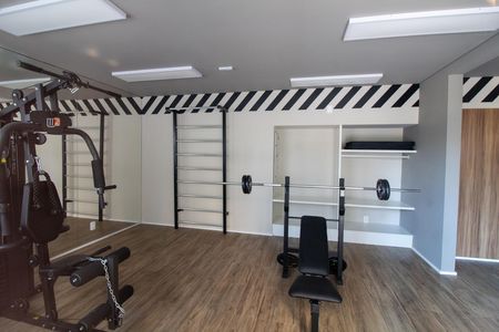 Apartamento para alugar com 29m², 1 quarto e 1 vaga Apartamento para alugar com 29m², 1 quarto e 1 vagaÁrea comum - Academia