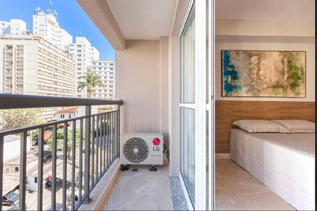 Varanda de kitnet/studio para alugar com 1 quarto, 31m² em Bela Vista, São Paulo