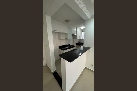 Cozinha de apartamento para alugar com 2 quartos, 46m² em Loteamento Parque São Martinho, Campinas