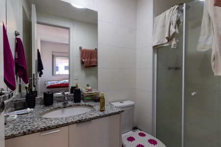 Banheiro da Suíte de apartamento para alugar com 2 quartos, 50m² em Residencial Parque da Lapa, São Paulo