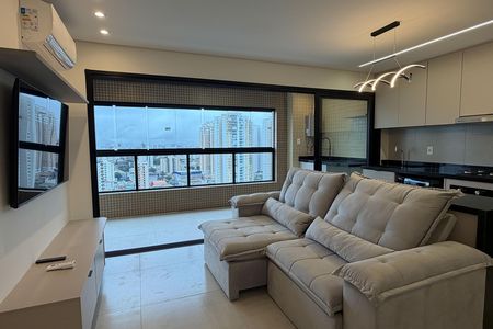 Sala de apartamento para alugar com 2 quartos, 109m² em Ponta da Praia, Santos