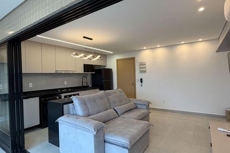 Sala de apartamento para alugar com 2 quartos, 109m² em Ponta da Praia, Santos