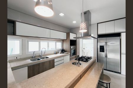 Cozinha de casa de condomínio para alugar com 5 quartos, 470m² em Jardim Samambaia, Jundiaí