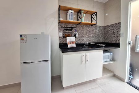 Cozinha de kitnet/studio para alugar com 1 quarto, 25m² em Icaraí, Niterói