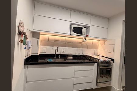 Cozinha de apartamento à venda com 3 quartos, 85m² em Jardim Bela Vista, Santo André