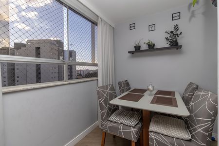 Varanda da Sala de apartamento à venda com 2 quartos, 60m² em Liberdade, Belo Horizonte
