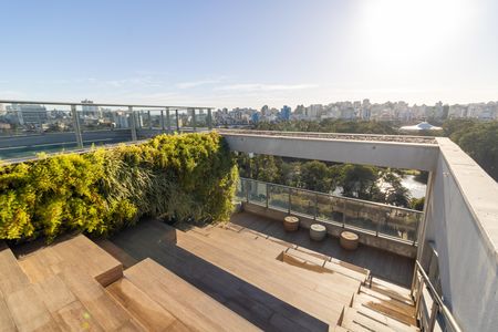 Área comum de kitnet/studio para alugar com 1 quarto, 27m² em Farroupilha, Porto Alegre