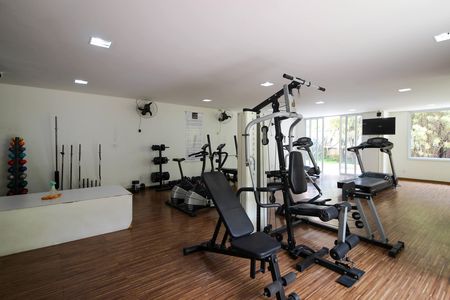 Área comum - Academia de apartamento para alugar com 1 quarto, 44m² em Pinheiros, São Paulo