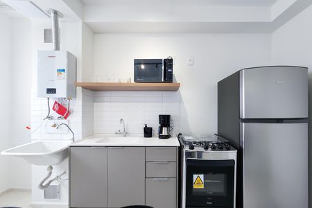 Cozinha de apartamento para alugar com 2 quartos, 46m² em Santo Cristo, Rio de Janeiro