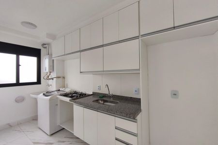 Cozinha de apartamento para alugar com 2 quartos, 42m² em Jardim Ipaussurama, Campinas