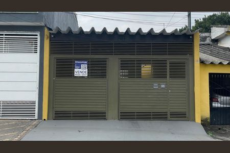 Fachada+Placa  de casa à venda com 3 quartos, 105m² em Parque Cisper, São Paulo