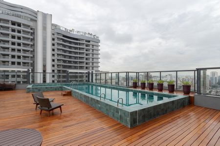 Piscina de kitnet/studio para alugar com 1 quarto, 25m² em Brooklin, São Paulo