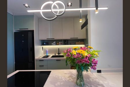Cozinha de apartamento para alugar com 1 quarto, 34m² em Parque Industrial, Campinas