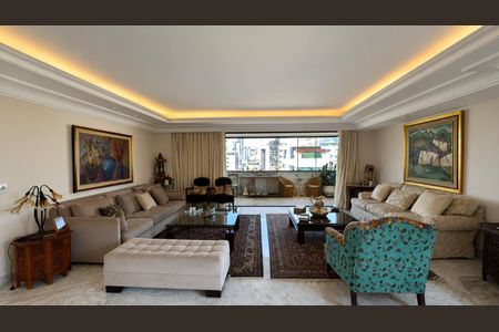 Sala de apartamento para alugar com 4 quartos, 280m² em Lourdes, Belo Horizonte