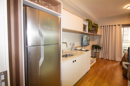 Cozinha de kitnet/studio à venda com 1 quarto, 30m² em Campo Belo, São Paulo