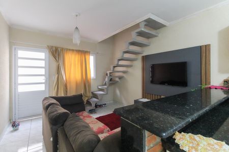 Sala - Cozinha de casa de condomínio à venda com 2 quartos, 90m² em Jardim Miriam, São Paulo