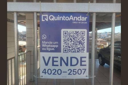 Placa QuintoAndar instalada  de casa à venda com 2 quartos, 250m² em Jardim Campinas, São Paulo