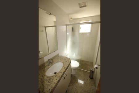 banheiro 2 de apartamento à venda com 3 quartos, 77m² em Grajaú, Belo Horizonte