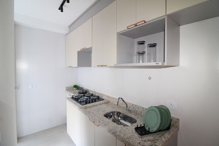 Sala / Cozinha de apartamento para alugar com 2 quartos, 49m² em Vila Isolina Mazzei, São Paulo