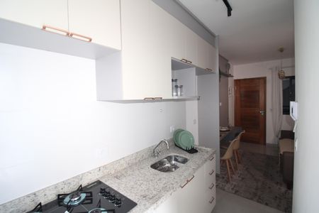 Sala / Cozinha de apartamento para alugar com 2 quartos, 49m² em Vila Isolina Mazzei, São Paulo