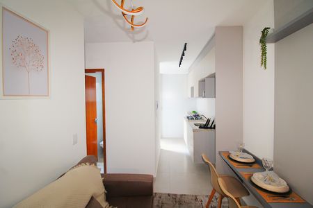 Sala / Cozinha de apartamento para alugar com 2 quartos, 49m² em Vila Isolina Mazzei, São Paulo