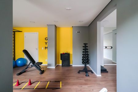 Área comum - Academia de kitnet/studio para alugar com 1 quarto, 26m² em Parada Xv de Novembro, São Paulo