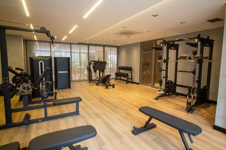 Área comum - Academia de apartamento para alugar com 2 quartos, 81m² em Brooklin, São Paulo
