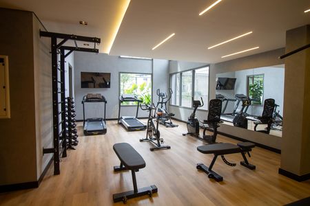 Área comum - Academia de apartamento para alugar com 2 quartos, 81m² em Brooklin, São Paulo