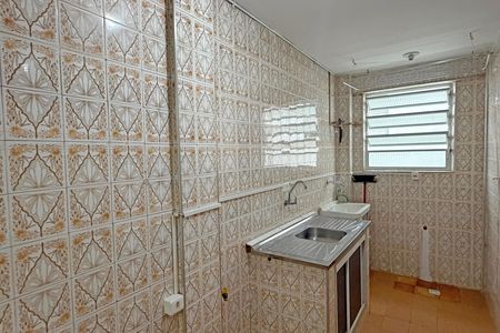 Cozinha e Área de Serviço de apartamento para alugar com 1 quarto, 28m² em Embaré, Santos