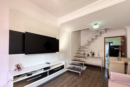 Sala de casa de condomínio à venda com 3 quartos, 109m² em Jardim Lauro Gomes, São Bernardo do Campo