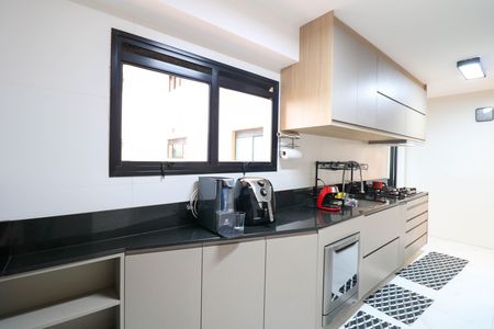 Cozinha de apartamento à venda com 3 quartos, 146m² em Santo Amaro, São Paulo