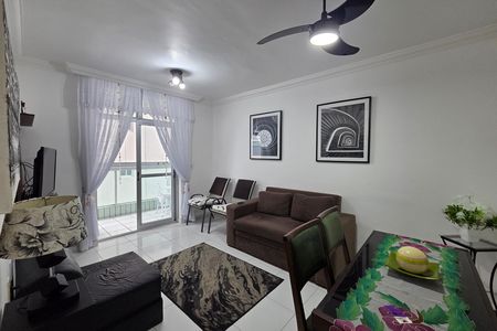Sala de apartamento para alugar com 1 quarto, 56m² em Maracanã, Praia Grande