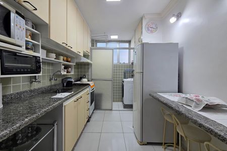 Cozinha de apartamento para alugar com 1 quarto, 56m² em Maracanã, Praia Grande