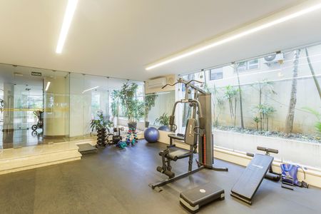 Área comum - Academia de apartamento para alugar com 3 quartos, 130m² em Itaim Bibi, São Paulo