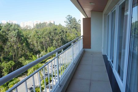Varanda do studio de apartamento para alugar com 1 quarto, 51m² em Residencial Tambore Iii, Santana de Parnaíba
