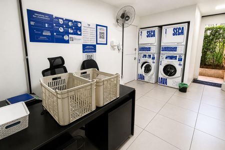 Apartamento à venda com 28m², 1 quarto e 1 vaga Apartamento à venda com 28m², 1 quarto e 1 vagaLavanderia