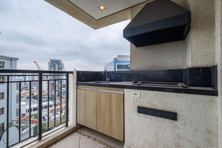 Sala/Cozinha - Varanda de apartamento à venda com 1 quarto, 97m² em Pinheiros, São Paulo