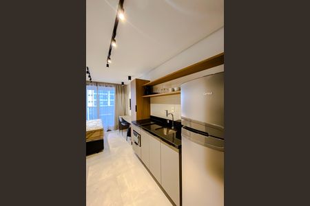 Cozinha de kitnet/studio à venda com 1 quarto, 25m² em Vila Regente Feijó, São Paulo
