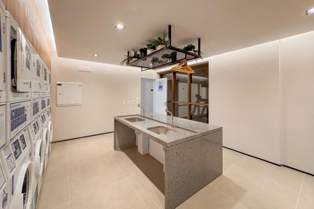 Studio para alugar com 25m², 1 quarto e sem vaga Studio para alugar com 25m², 1 quarto e sem vagaLavanderia