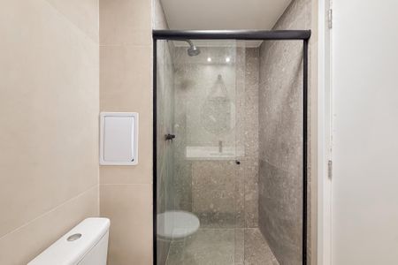 Studio para alugar com 25m², 1 quarto e sem vaga Studio para alugar com 25m², 1 quarto e sem vagaBanheiro