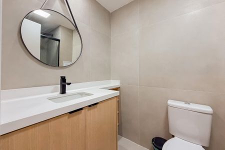 Studio para alugar com 25m², 1 quarto e sem vaga Studio para alugar com 25m², 1 quarto e sem vagaBanheiro